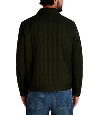 Karl Lagerfeld Paris Quilted Shirt Jacket