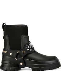 KARL LAGERFELD PARIS Ranelle Rubber Harness Rain Boots