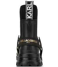 KARL LAGERFELD PARIS Ranelle Rubber Harness Rain Boots