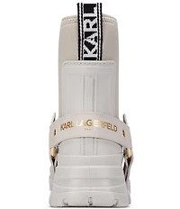 KARL LAGERFELD PARIS Ranelle Rubber Harness Rain Boots