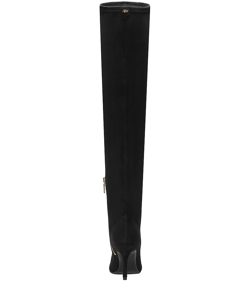 KARL LAGERFELD PARIS Rhodri Stretch Over The Knee Stiletto Boots