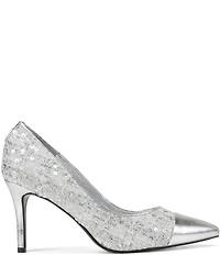 KARL LAGERFELD PARIS Rialta Boucle Foil Pointed Toe Pumps