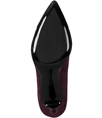 KARL LAGERFELD PARIS Rialta Suede and Patent Toe High Heel Pumps