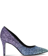 KARL LAGERFELD PARIS Royale Glitter High Heel Pumps