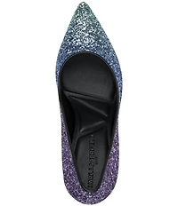 KARL LAGERFELD PARIS Royale Glitter High Heel Pumps