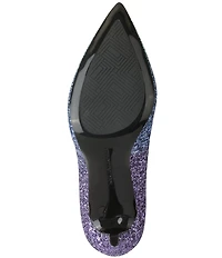 KARL LAGERFELD PARIS Royale Glitter High Heel Pumps