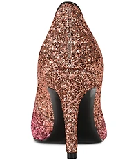 KARL LAGERFELD PARIS Royale Glitter High Heel Pumps