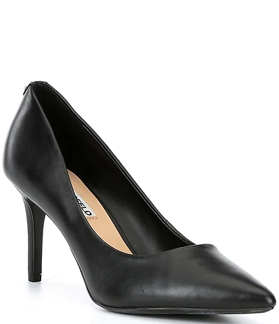 KARL LAGERFELD PARIS Royale Leather Stiletto Pumps