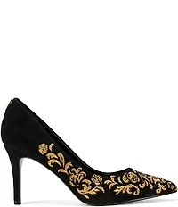 KARL LAGERFELD PARIS Royale Rococo Suede Pumps