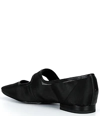 KARL LAGERFELD PARIS Sabelle Mesh Pearl Buckle Mary Jane Ballet Flats