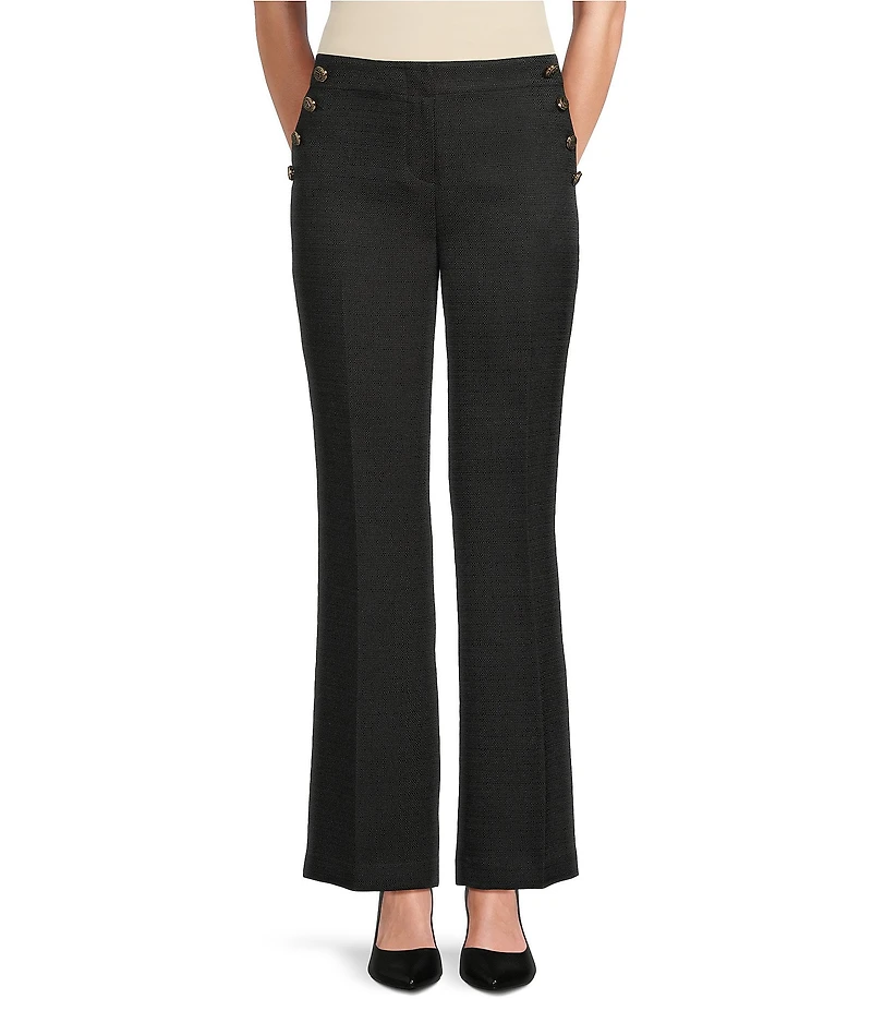 KARL LAGERFELD PARIS Sailor Button Wide Leg Pants