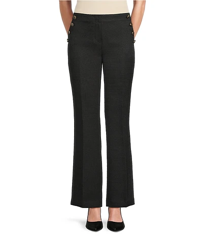 KARL LAGERFELD PARIS Sailor Button Wide Leg Pants