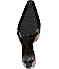 KARL LAGERFELD PARIS Salge Floral Pointed Kitten Heel Pumps