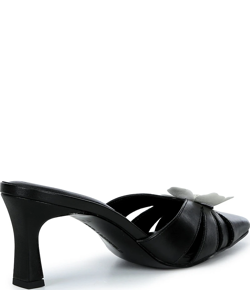 KARL LAGERFELD PARIS Salge Floral Pointed Kitten Heel Pumps