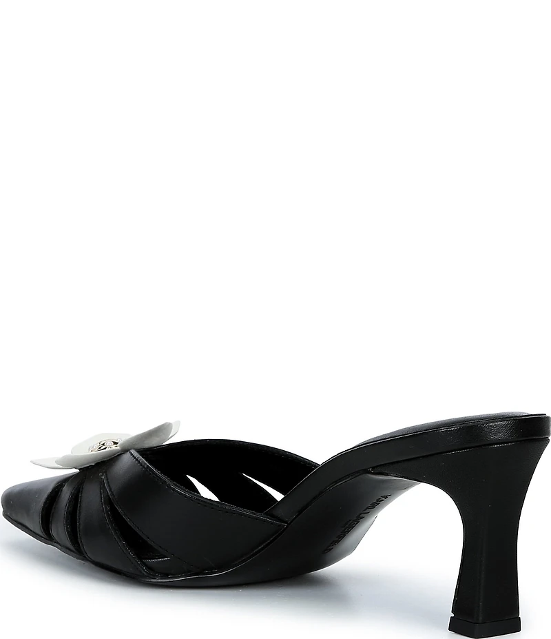 KARL LAGERFELD PARIS Salge Floral Pointed Kitten Heel Pumps