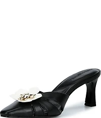 KARL LAGERFELD PARIS Salge Floral Pointed Kitten Heel Pumps
