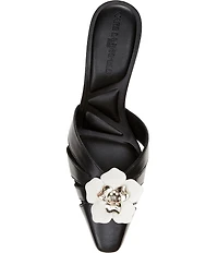 KARL LAGERFELD PARIS Salge Floral Pointed Kitten Heel Pumps