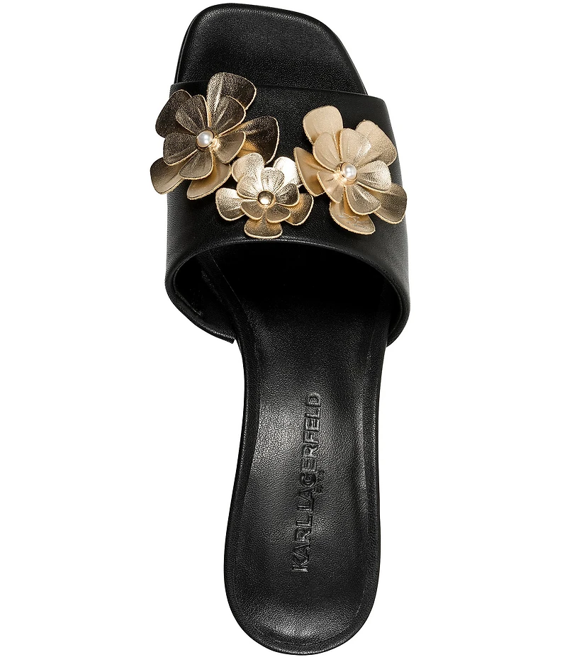 KARL LAGERFELD PARIS Sandreea Floral Dress Slide Sandals