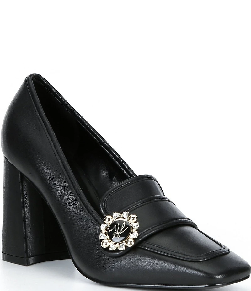 KARL LAGERFELD PARIS Savannah Leather Loafer Pumps