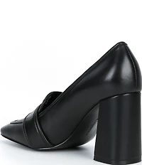 KARL LAGERFELD PARIS Savannah Leather Loafer Pumps