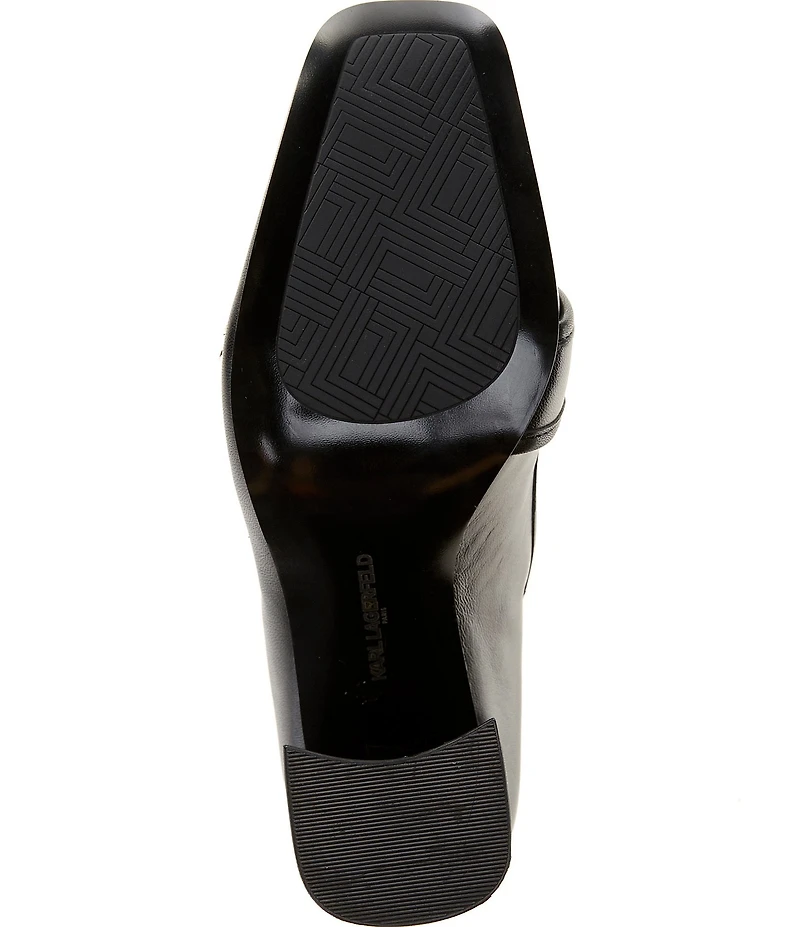 KARL LAGERFELD PARIS Savannah Leather Loafer Pumps