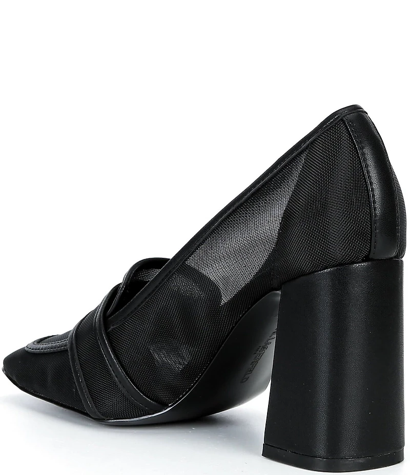 KARL LAGERFELD PARIS Savannah Mesh Loafer Pumps