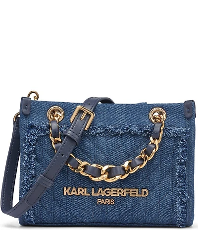 KARL LAGERFELD PARIS Savoie Denim Crossbody Bag