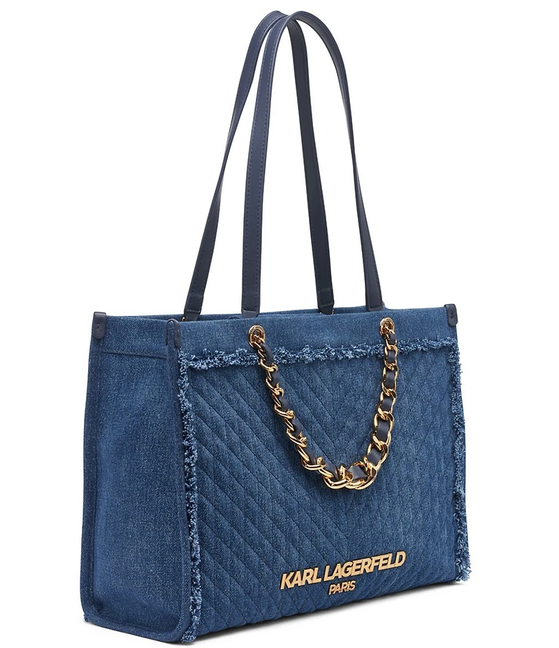 KARL LAGERFELD PARIS Savoie Denim Tote Bag