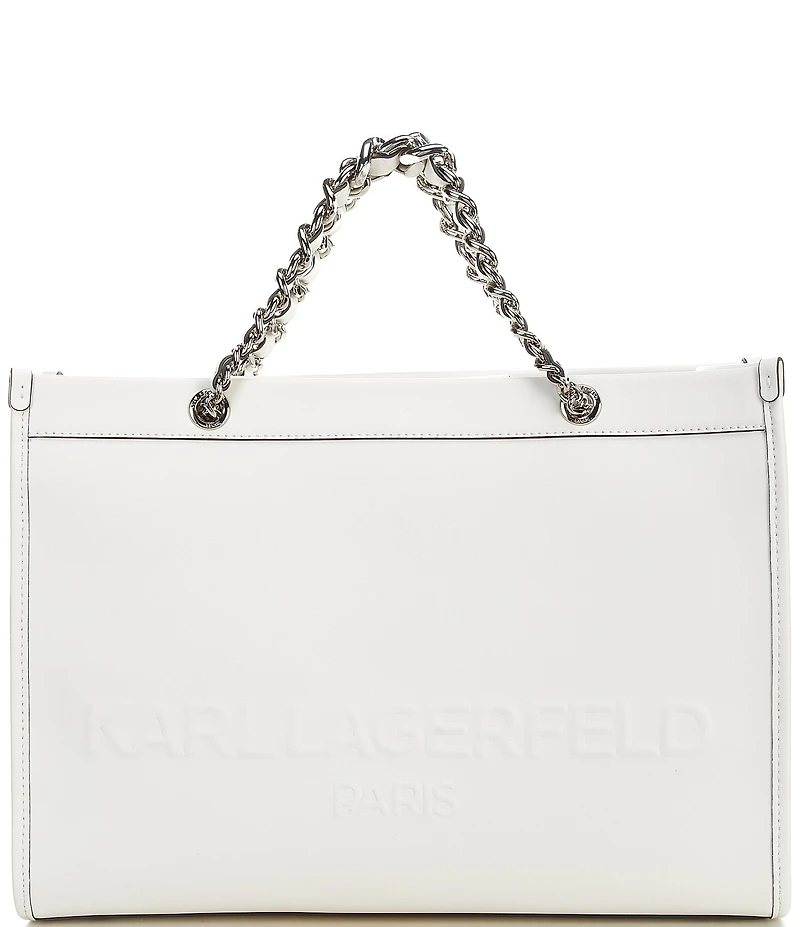 KARL LAGERFELD PARIS Savoie Logo Chain Strap Tote