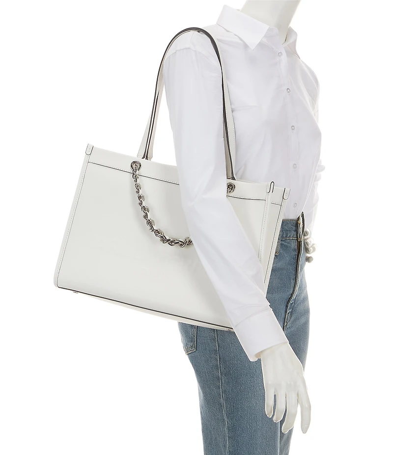 KARL LAGERFELD PARIS Savoie Logo Chain Strap Tote