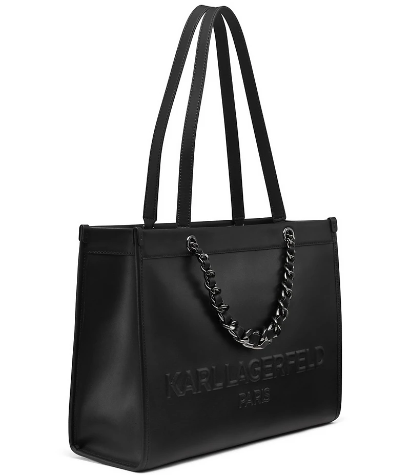 KARL LAGERFELD PARIS Savoie Logo Chain Strap Tote