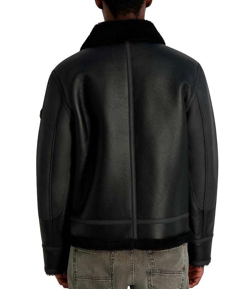 Karl Lagerfeld Paris Sherpa Collared Jacket