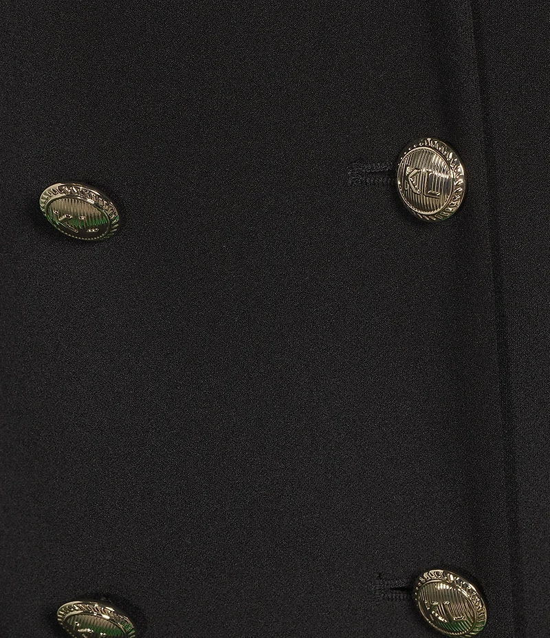 KARL LAGERFELD PARIS Short Sleeve Double Breasted Blazer Short Dress