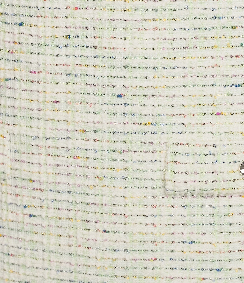 KARL LAGERFELD PARIS Short Sleeve Knit Tweed Dress