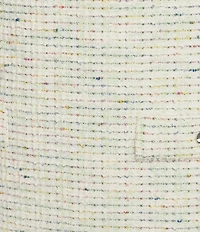 KARL LAGERFELD PARIS Short Sleeve Knit Tweed Dress