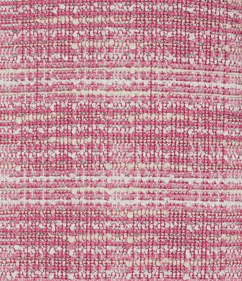 Karl Lagerfeld Paris Short Sleeve Pleated Hem Tweed Dress