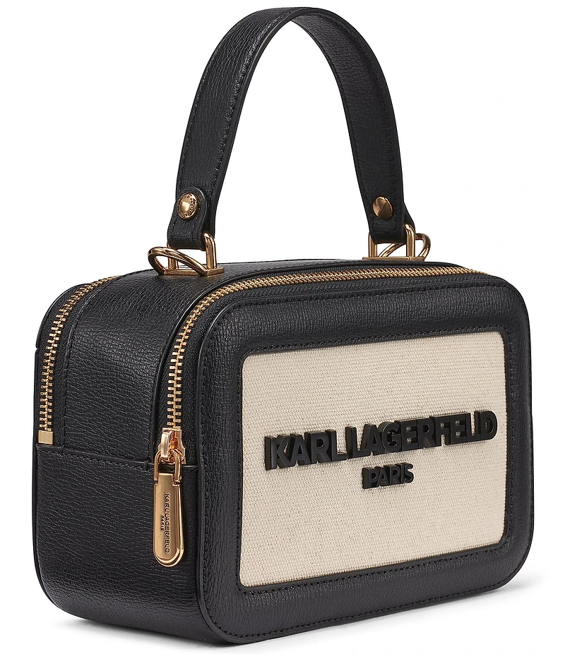 KARL LAGERFELD PARIS Simone Canvas Handle Crossbody Bag