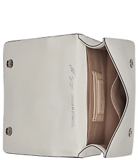 KARL LAGERFELD PARIS Simone Chevron Raffia Satchel Bag