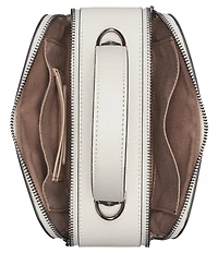 KARL LAGERFELD PARIS Simone Floral Embroidered Top Handle Crossbody Bag