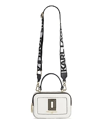 KARL LAGERFELD PARIS Simone Leather Top Handle Satchel Bag