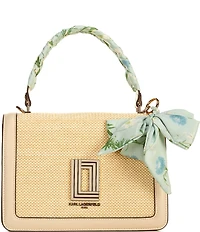 KARL LAGERFELD PARIS Simone Satchel Top Handle Bag