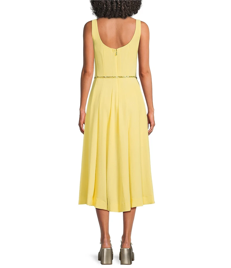 KARL LAGERFELD PARIS Sleeveless Midi Dress