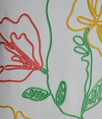 Karl Lagerfeld Paris Sleeveless Scuba Crepe Floral Soutache Dress