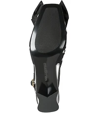 KARL LAGERFELD PARIS Sprouse Polka Dot Bow Slingback Sandals