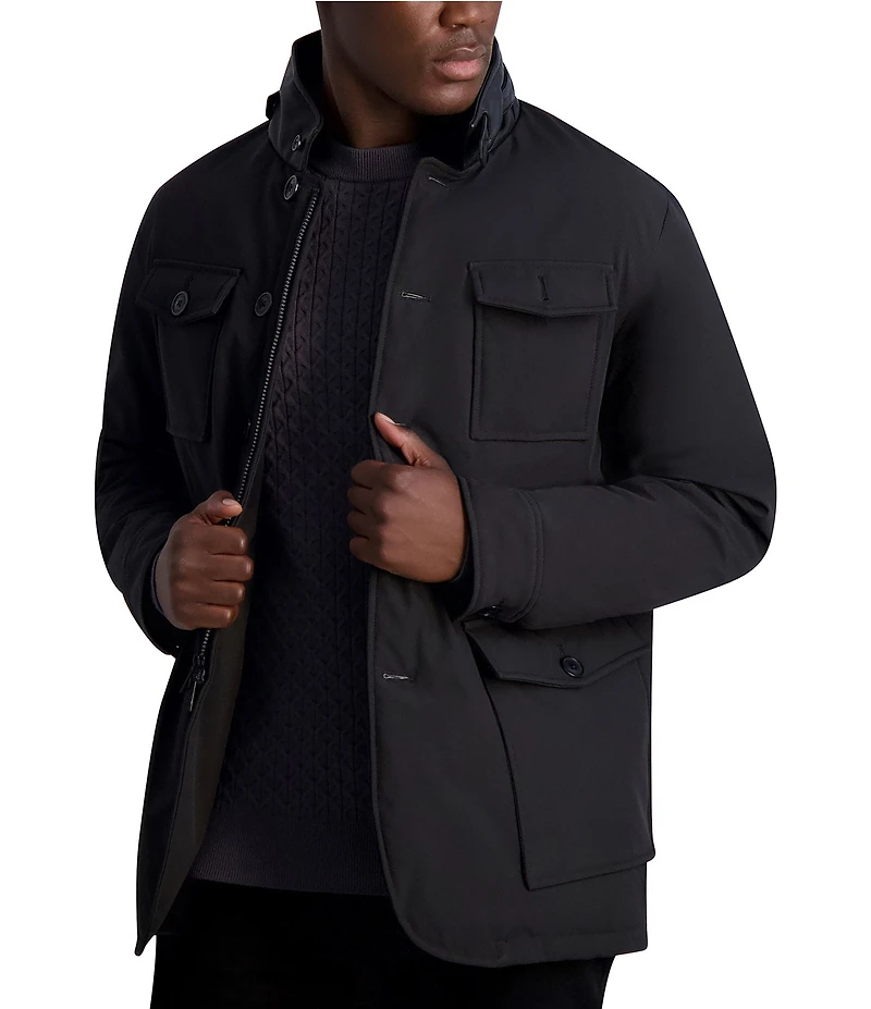 KARL LAGERFELD PARIS Stand Collar Jacket