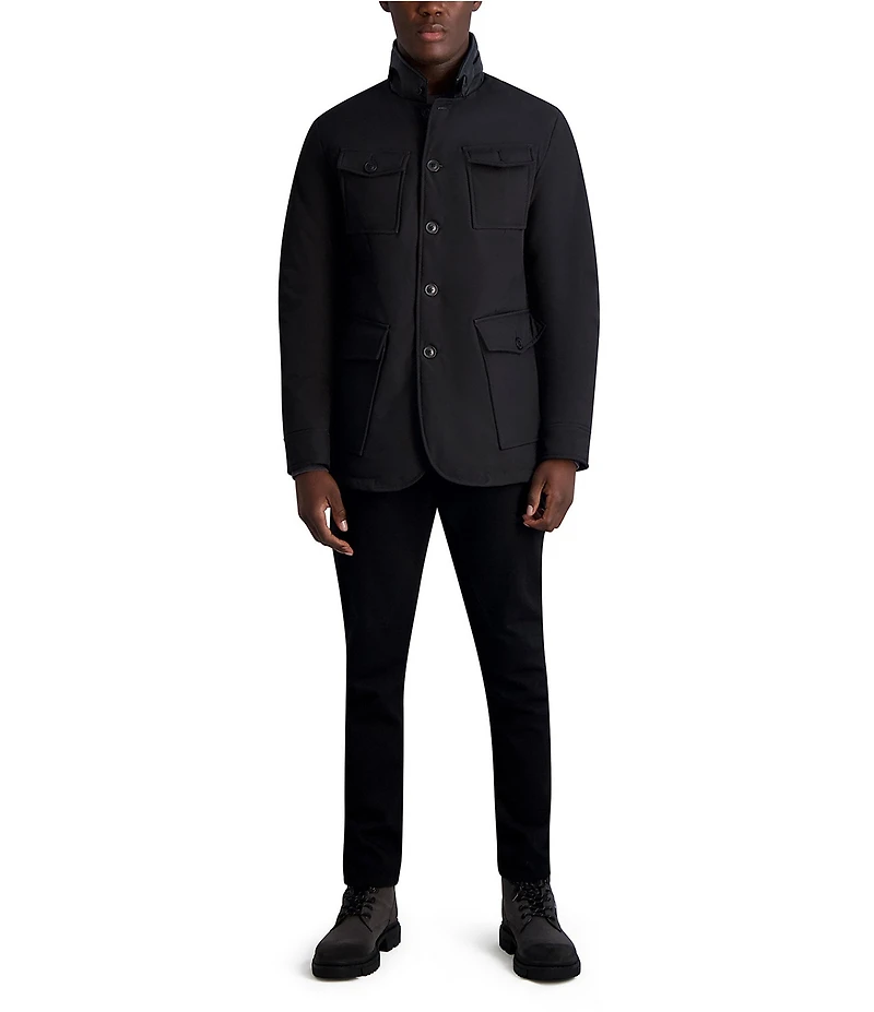 KARL LAGERFELD PARIS Stand Collar Jacket