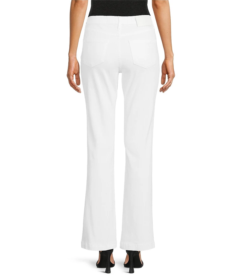 KARL LAGERFELD PARIS Straight Leg Embellished Stretch Denim Jeans