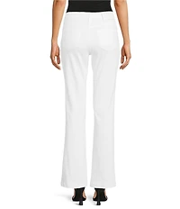 KARL LAGERFELD PARIS Straight Leg Embellished Stretch Denim Jeans