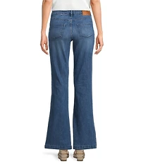 KARL LAGERFELD PARIS Stretch Denim Straight Leg Sailor Jeans