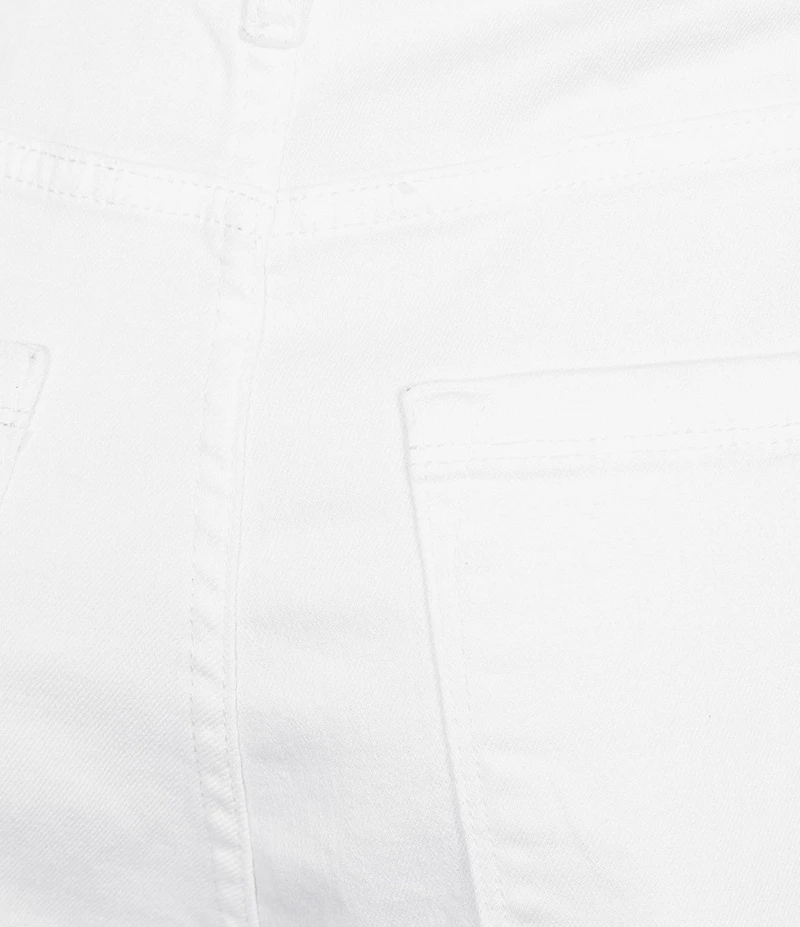 KARL LAGERFELD PARIS Stretch Denim Wide Leg Ankle Length Jeans